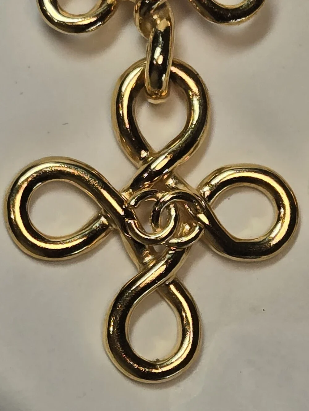 #152 CHANEL Gold Plated Earrings Clip/Vintage